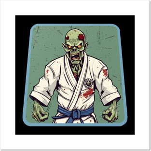 Jiu jitsu zombie Posters and Art
